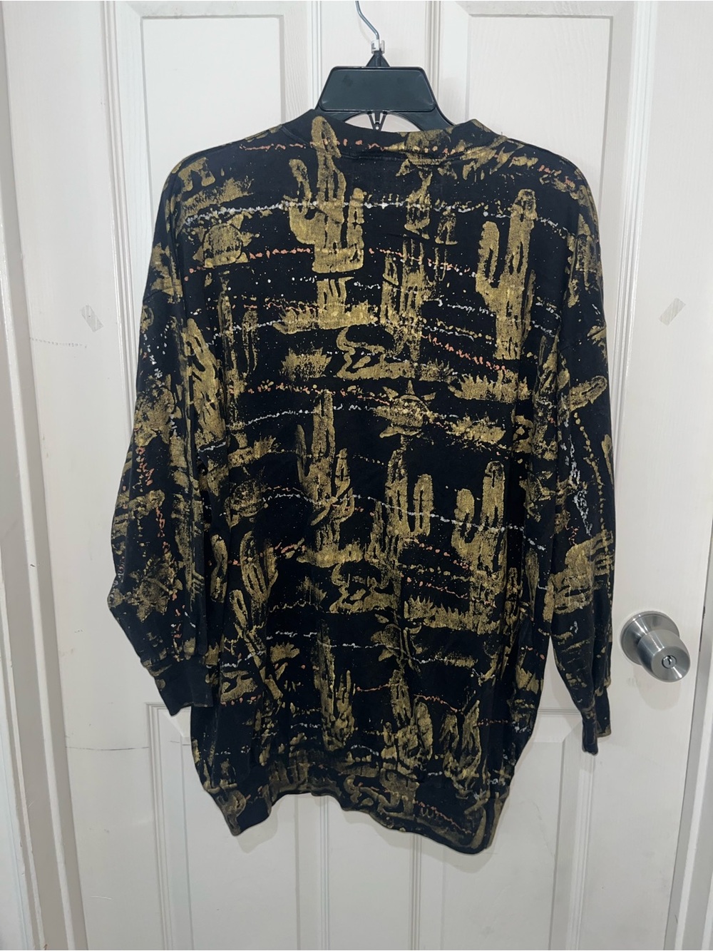 vintage 1990s desert-themed long-sleeve top